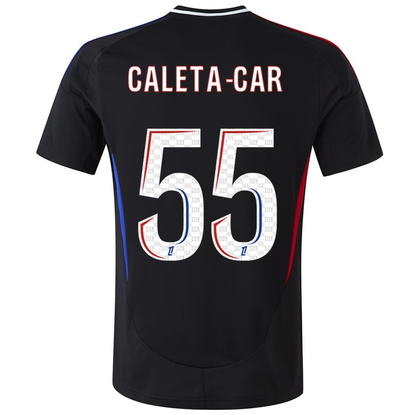 Niño Camiseta Duje Caleta-Car #55 Negro 2ª Equipación 2024/25 La Camisa Perú