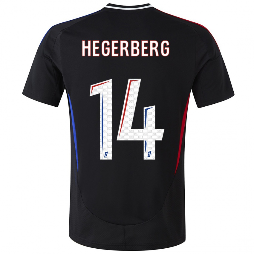 Niño Camiseta Ada Hegerberg #14 Negro 2ª Equipación 2024/25 La Camisa Perú