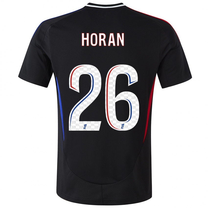 Niño Camiseta Lindsey Horan #26 Negro 2ª Equipación 2024/25 La Camisa Perú