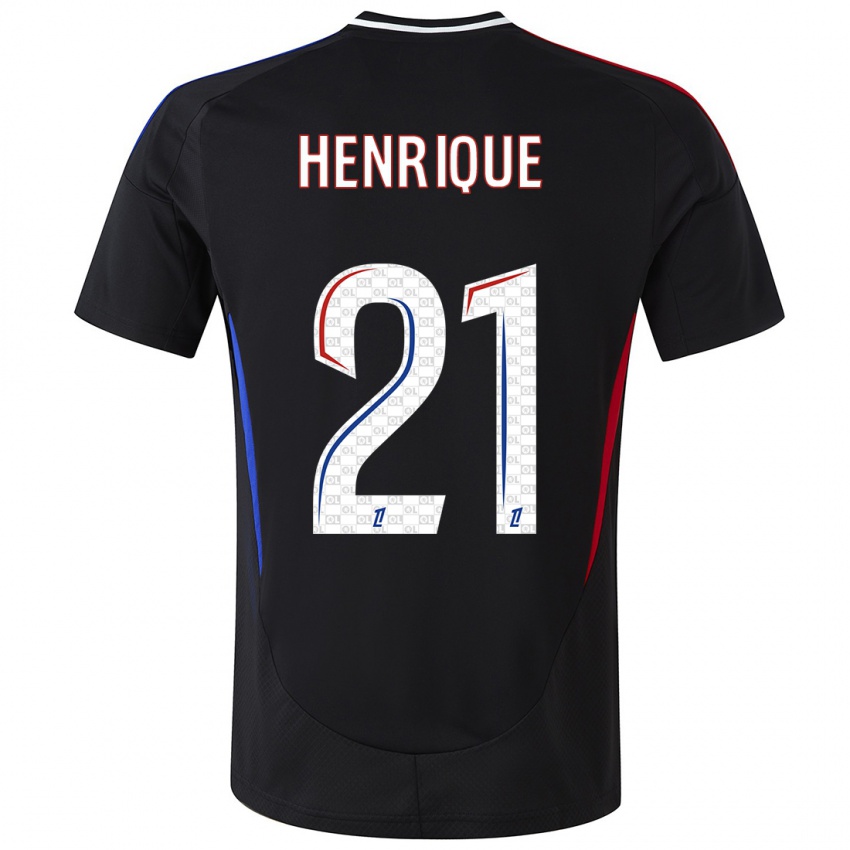 Niño Camiseta Henrique #21 Negro 2ª Equipación 2024/25 La Camisa Perú