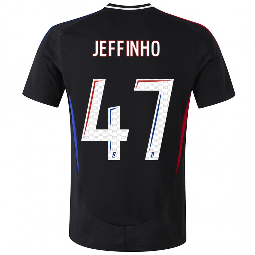 Niño Camiseta Jeffinho #47 Negro 2ª Equipación 2024/25 La Camisa Perú