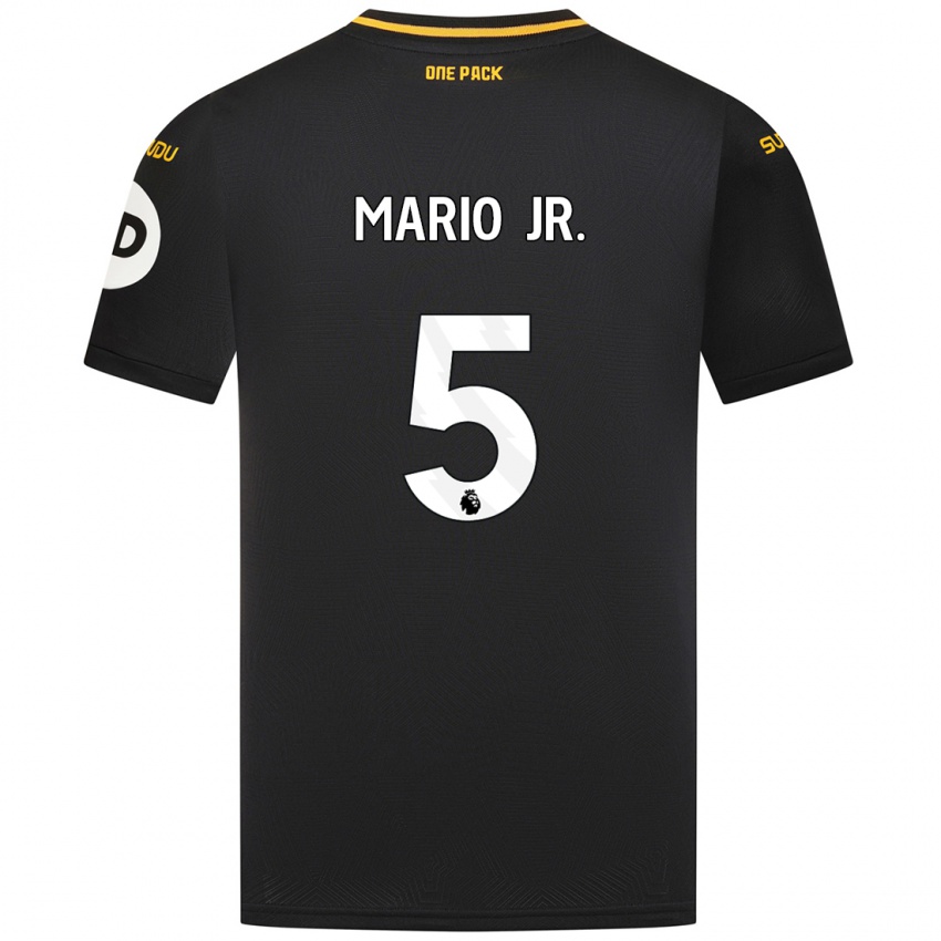 Niño Camiseta Mario Lemina #5 Negro 2ª Equipación 2024/25 La Camisa Perú