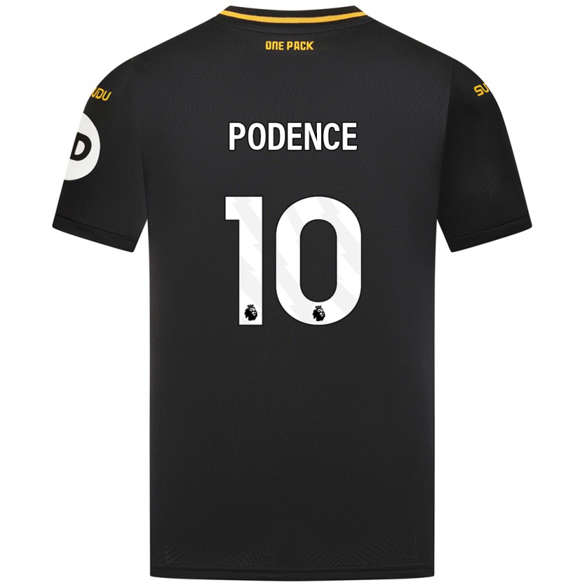 Niño Camiseta Daniel Podence #10 Negro 2ª Equipación 2024/25 La Camisa Perú