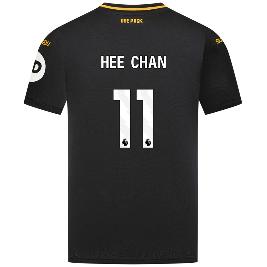 Niño Camiseta Hee-Chan Hwang #11 Negro 2ª Equipación 2024/25 La Camisa Perú