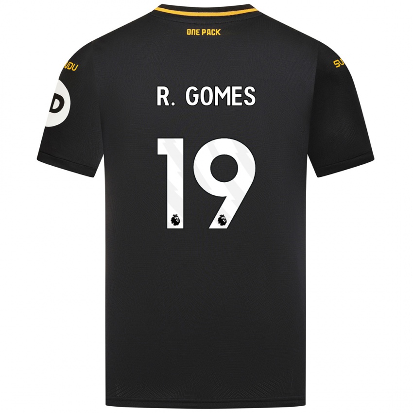 Niño Camiseta Rodrigo Gomes #19 Negro 2ª Equipación 2024/25 La Camisa Perú