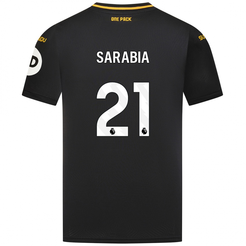 Niño Camiseta Pablo Sarabia #21 Negro 2ª Equipación 2024/25 La Camisa Perú