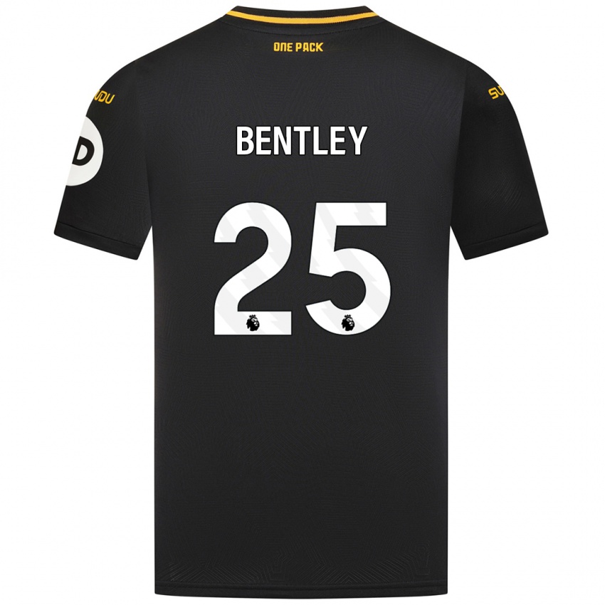 Niño Camiseta Daniel Bentley #25 Negro 2ª Equipación 2024/25 La Camisa Perú