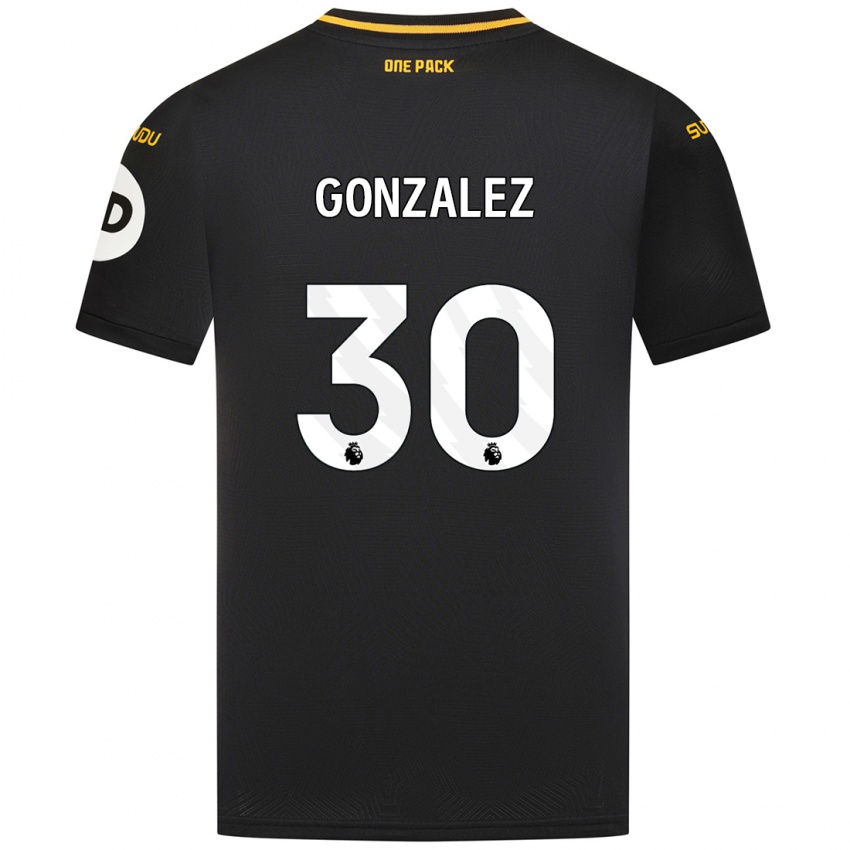 Niño Camiseta Enso González #30 Negro 2ª Equipación 2024/25 La Camisa Perú