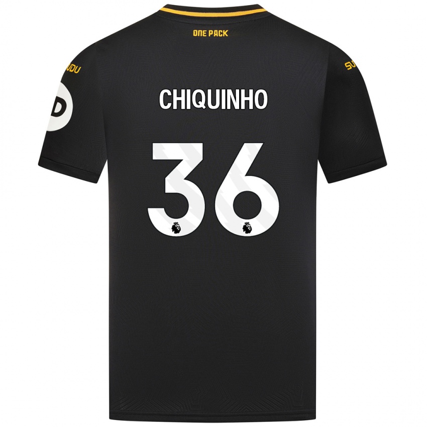 Niño Camiseta Chiquinho #36 Negro 2ª Equipación 2024/25 La Camisa Perú