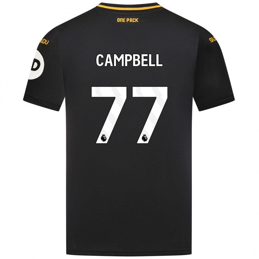 Niño Camiseta Chem Campbell #77 Negro 2ª Equipación 2024/25 La Camisa Perú