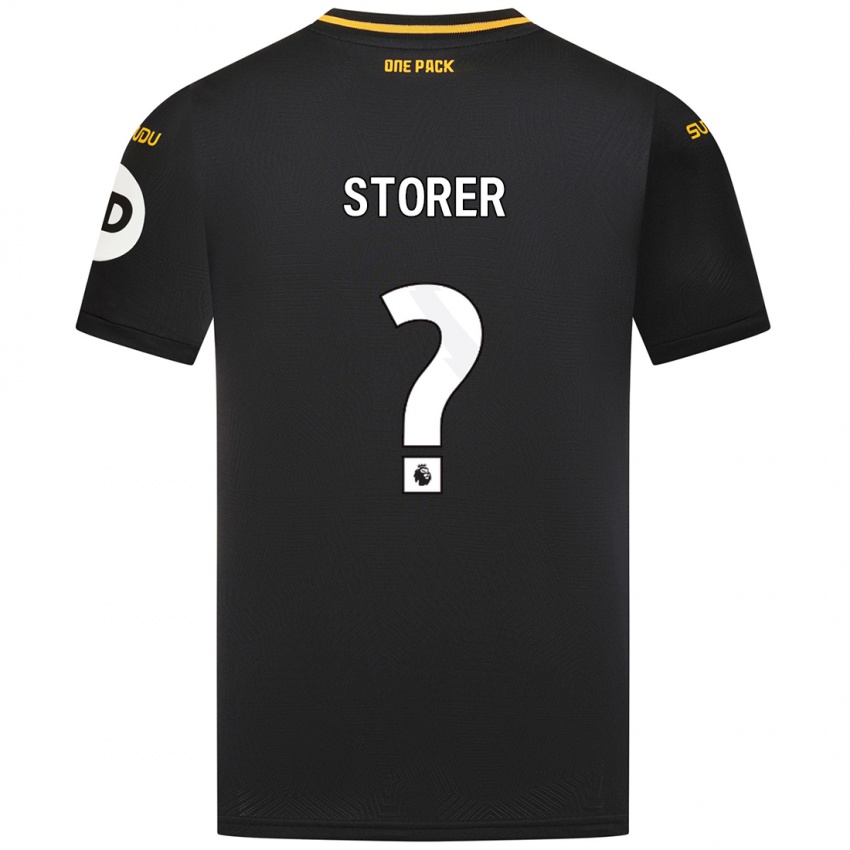 Niño Camiseta James Storer #0 Negro 2ª Equipación 2024/25 La Camisa Perú