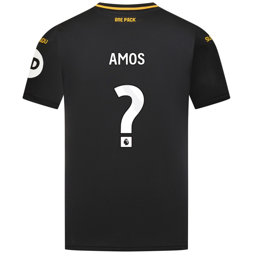 Niño Camiseta Stan Amos #0 Negro 2ª Equipación 2024/25 La Camisa Perú