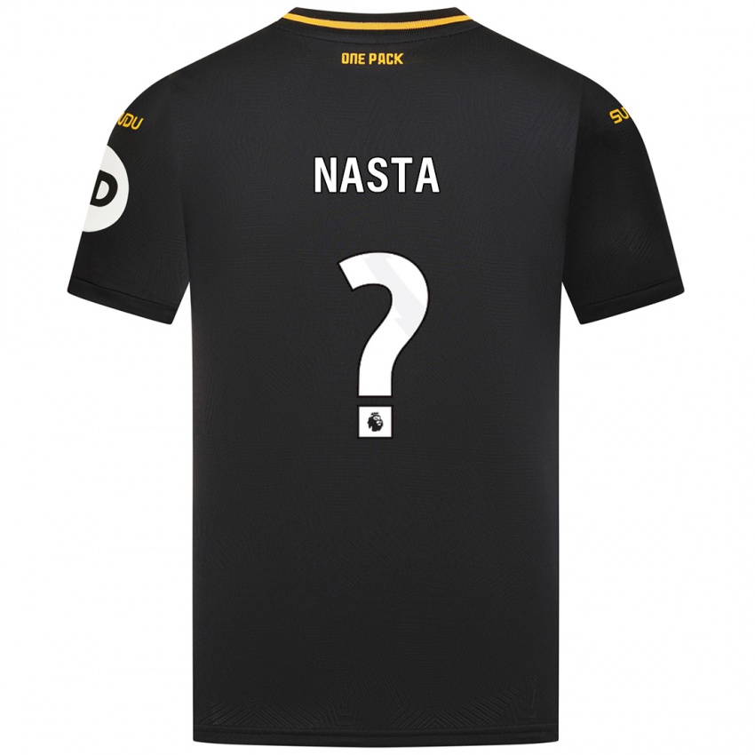 Niño Camiseta Arthur Nasta #0 Negro 2ª Equipación 2024/25 La Camisa Perú