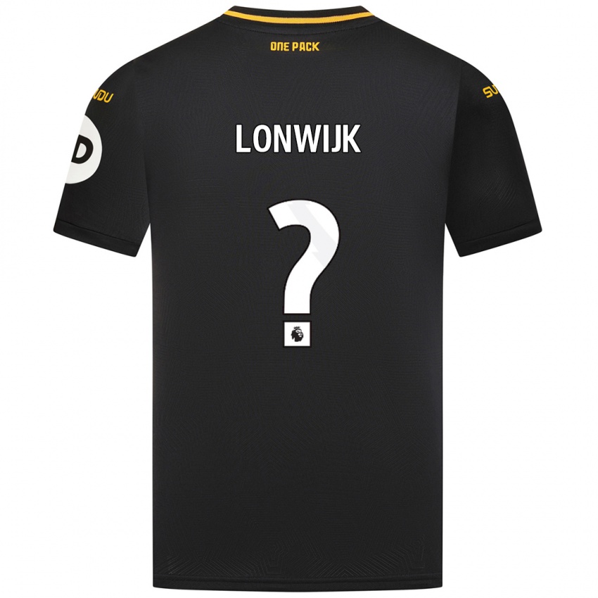 Niño Camiseta Nigel Lonwijk #0 Negro 2ª Equipación 2024/25 La Camisa Perú