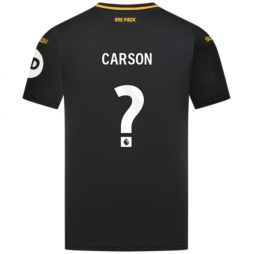 Niño Camiseta Hayden Carson #0 Negro 2ª Equipación 2024/25 La Camisa Perú