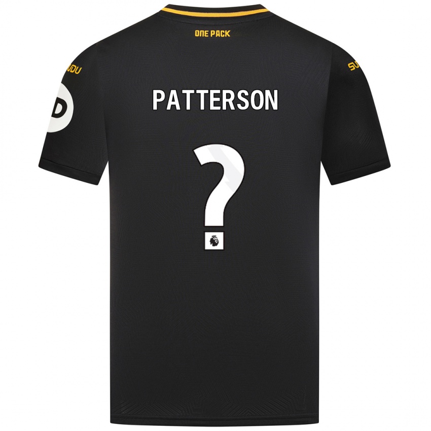 Niño Camiseta Lennon Patterson #0 Negro 2ª Equipación 2024/25 La Camisa Perú