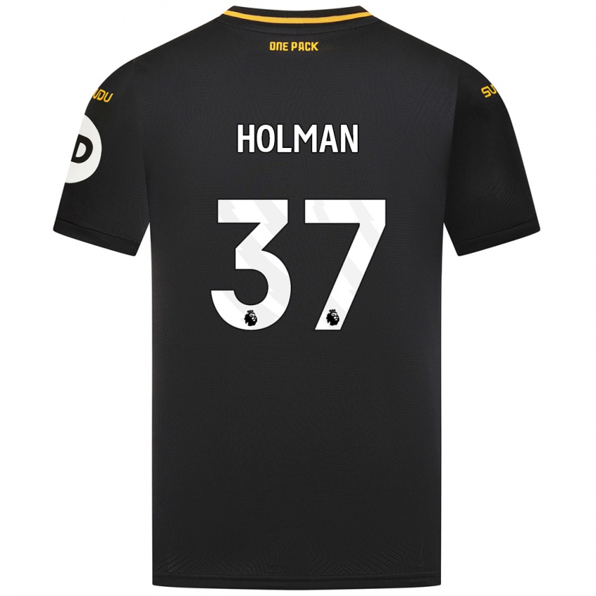 Niño Camiseta Fletcher Holman #37 Negro 2ª Equipación 2024/25 La Camisa Perú