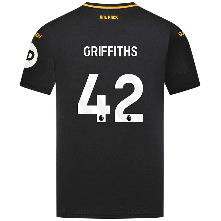 Niño Camiseta Harvey Griffiths #42 Negro 2ª Equipación 2024/25 La Camisa Perú