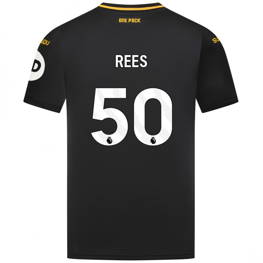 Niño Camiseta Mason Rees #50 Negro 2ª Equipación 2024/25 La Camisa Perú