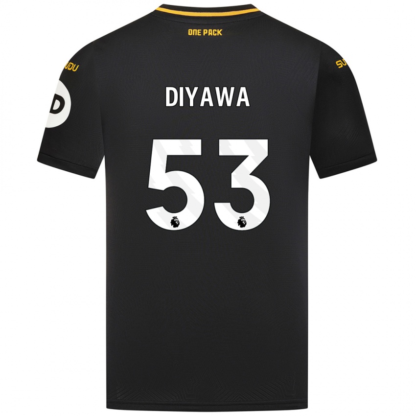 Niño Camiseta Aaron Keto-Diyawa #53 Negro 2ª Equipación 2024/25 La Camisa Perú