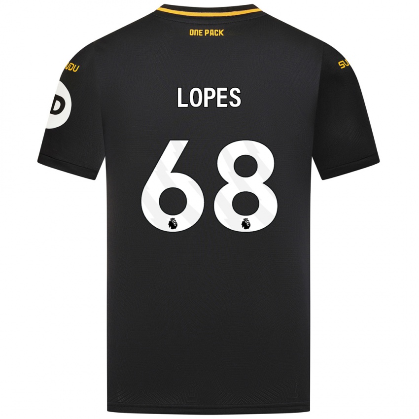 Niño Camiseta Leo Lopes #68 Negro 2ª Equipación 2024/25 La Camisa Perú