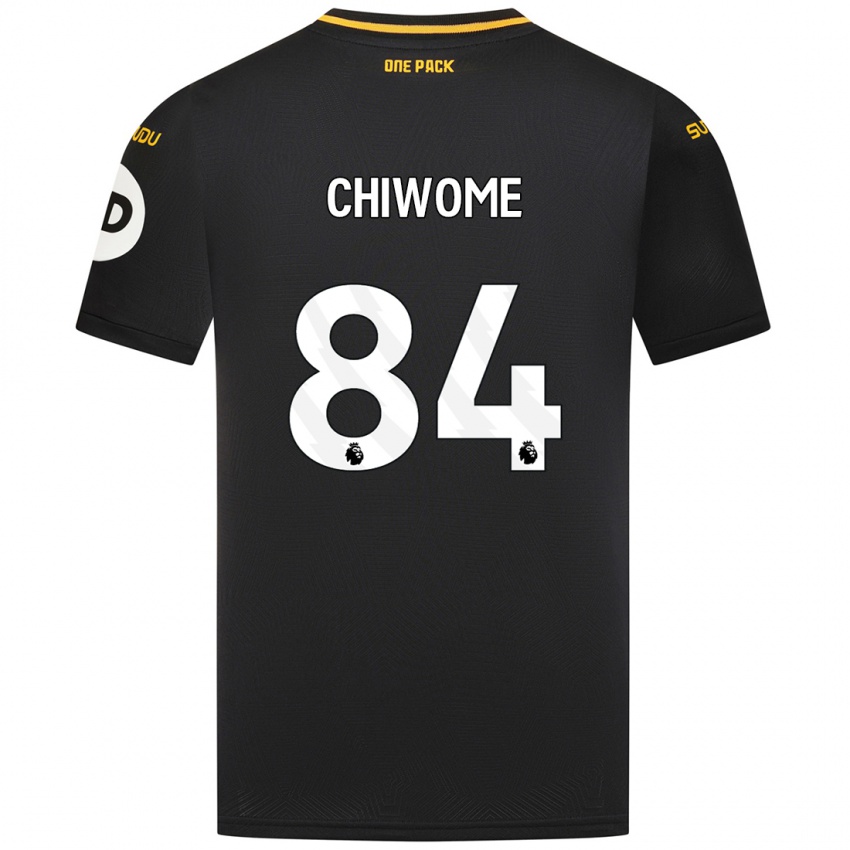 Niño Camiseta Leon Chiwome #84 Negro 2ª Equipación 2024/25 La Camisa Perú