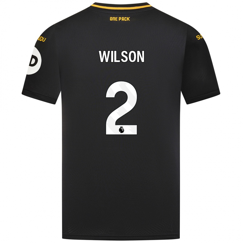 Niño Camiseta Ellie Wilson #2 Negro 2ª Equipación 2024/25 La Camisa Perú