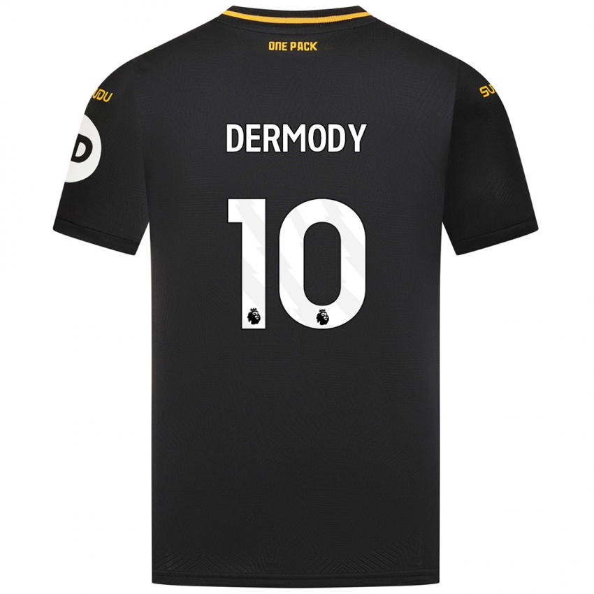 Niño Camiseta Helen Dermody #10 Negro 2ª Equipación 2024/25 La Camisa Perú