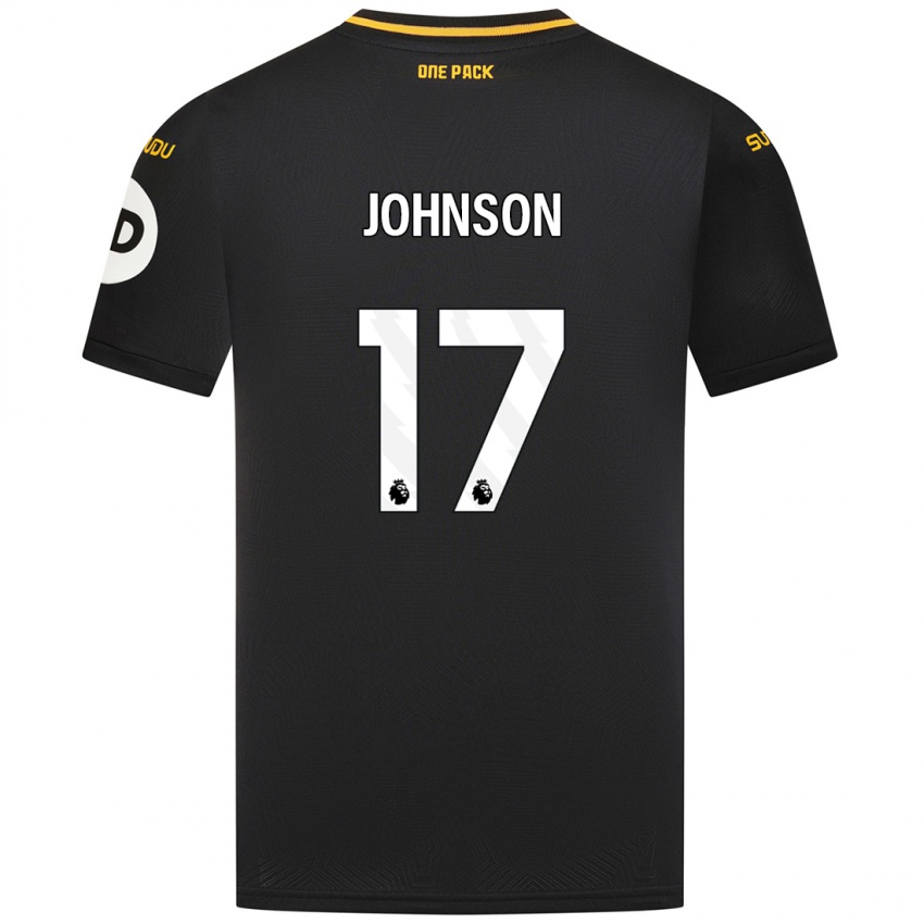 Niño Camiseta Katie Johnson #17 Negro 2ª Equipación 2024/25 La Camisa Perú