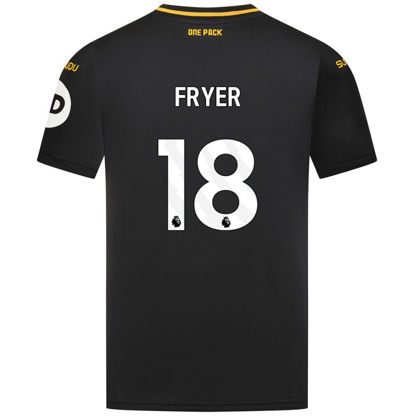 Niño Camiseta Hannah Fryer #18 Negro 2ª Equipación 2024/25 La Camisa Perú