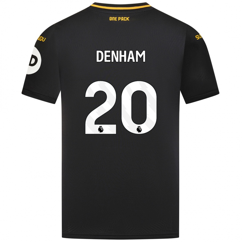 Niño Camiseta Ania Denham #20 Negro 2ª Equipación 2024/25 La Camisa Perú