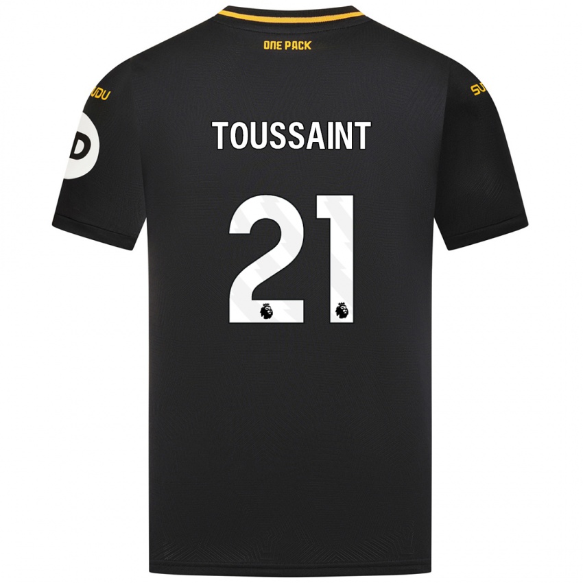 Niño Camiseta Destiney Toussaint #21 Negro 2ª Equipación 2024/25 La Camisa Perú