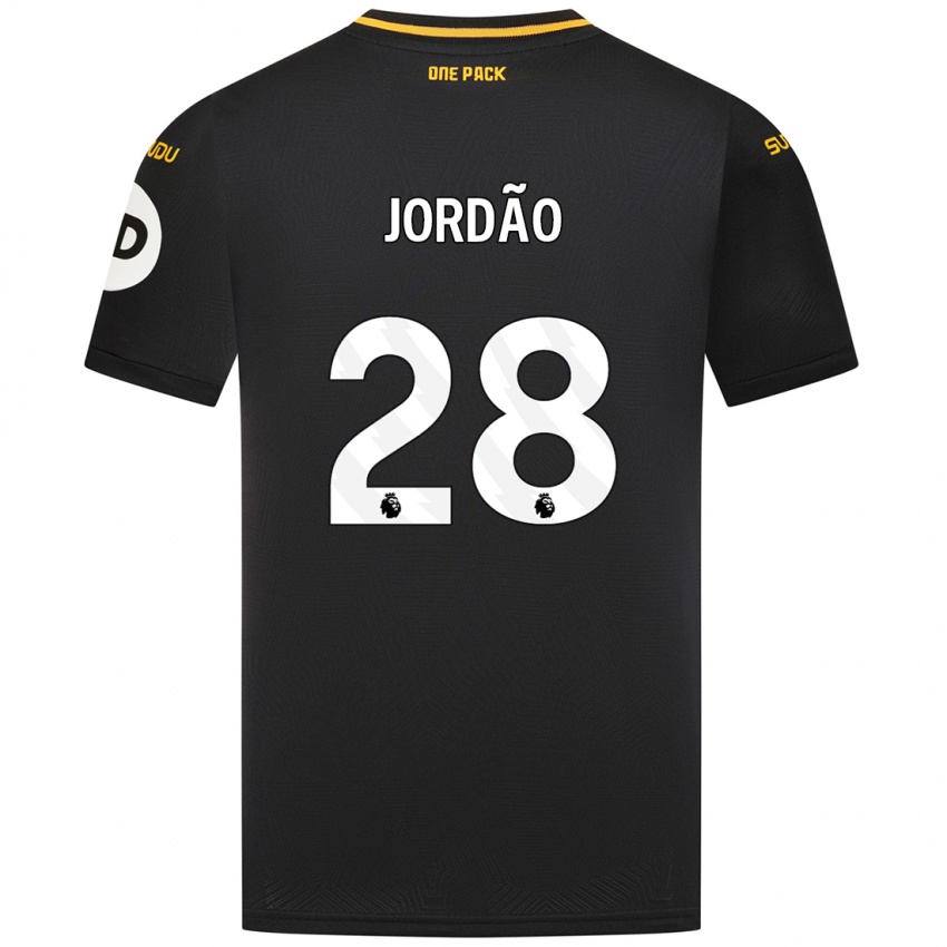 Niño Camiseta Bruno Jordao #28 Negro 2ª Equipación 2024/25 La Camisa Perú