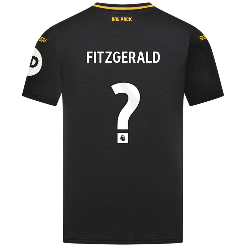 Niño Camiseta Kyle Fitzgerald #0 Negro 2ª Equipación 2024/25 La Camisa Perú