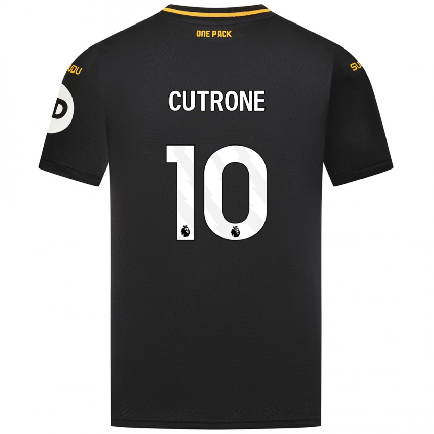 Niño Camiseta Patrick Cutrone #10 Negro 2ª Equipación 2024/25 La Camisa Perú