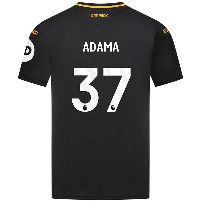 Niño Camiseta Adama Traore #37 Negro 2ª Equipación 2024/25 La Camisa Perú