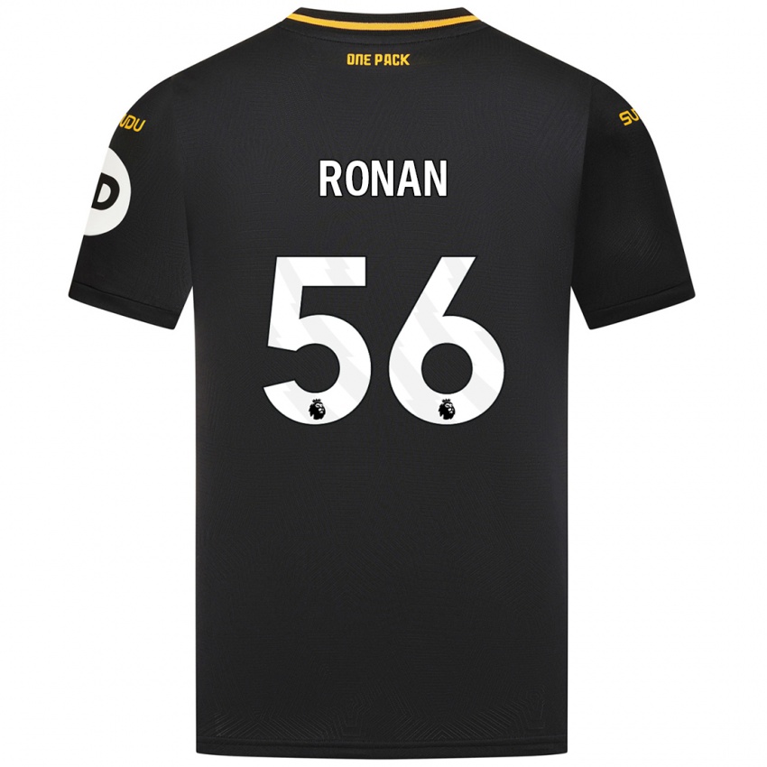 Niño Camiseta Connor Ronan #56 Negro 2ª Equipación 2024/25 La Camisa Perú