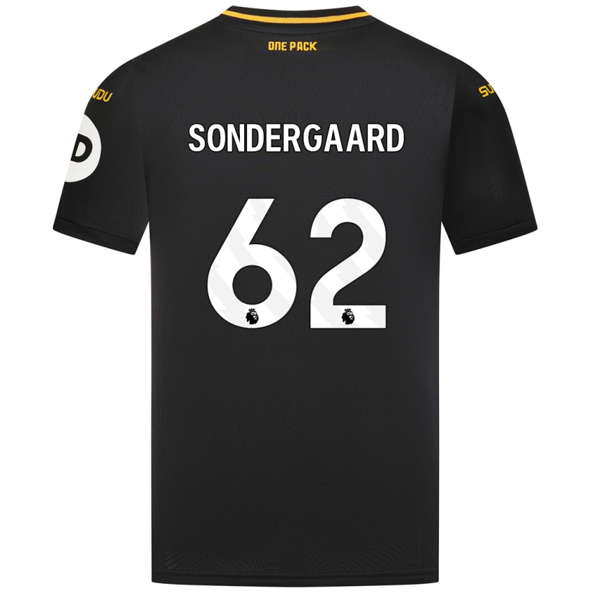 Niño Camiseta Andreas Sondergaard #62 Negro 2ª Equipación 2024/25 La Camisa Perú