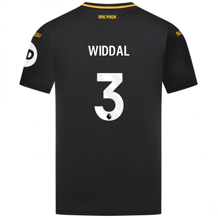 Niño Camiseta Natalie Widdal #3 Negro 2ª Equipación 2024/25 La Camisa Perú