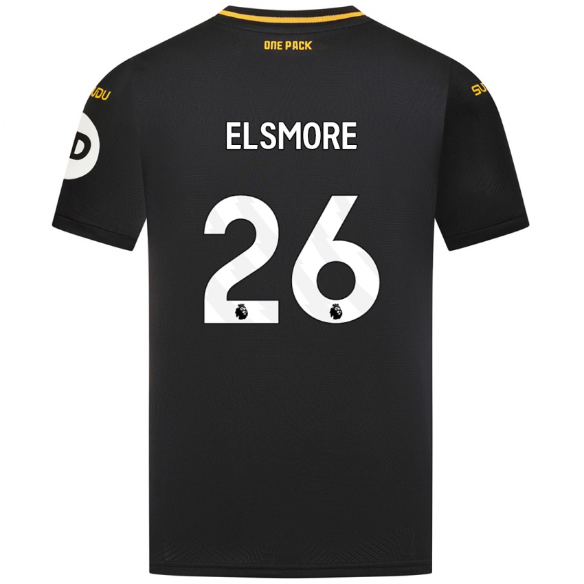 Niño Camiseta Ria Elsmore #26 Negro 2ª Equipación 2024/25 La Camisa Perú