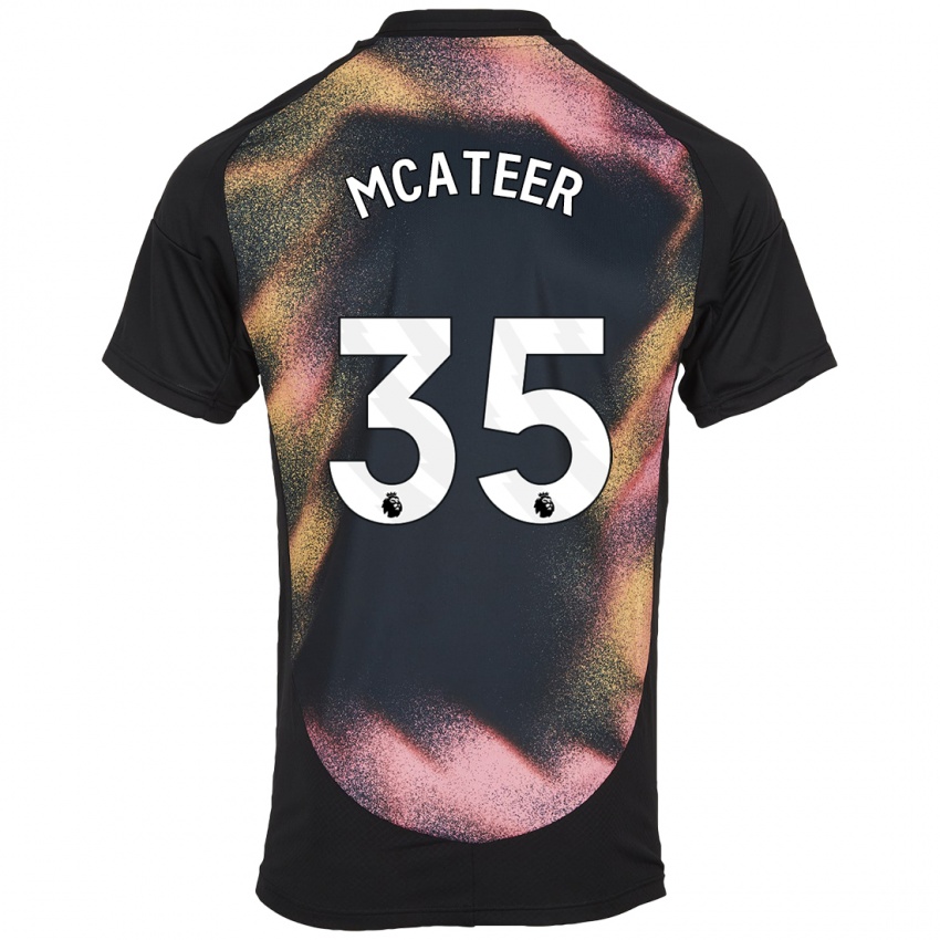 Niño Camiseta Kasey Mcateer #35 Negro Blanco 2ª Equipación 2024/25 La Camisa Perú