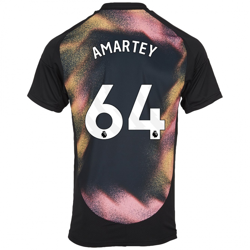 Niño Camiseta Bobby Amartey #64 Negro Blanco 2ª Equipación 2024/25 La Camisa Perú