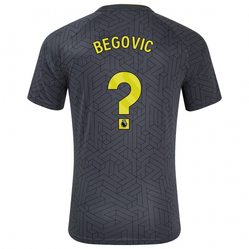 Niño Camiseta Asmir Begovic #0 Negro Amarillo 2ª Equipación 2024/25 La Camisa Perú