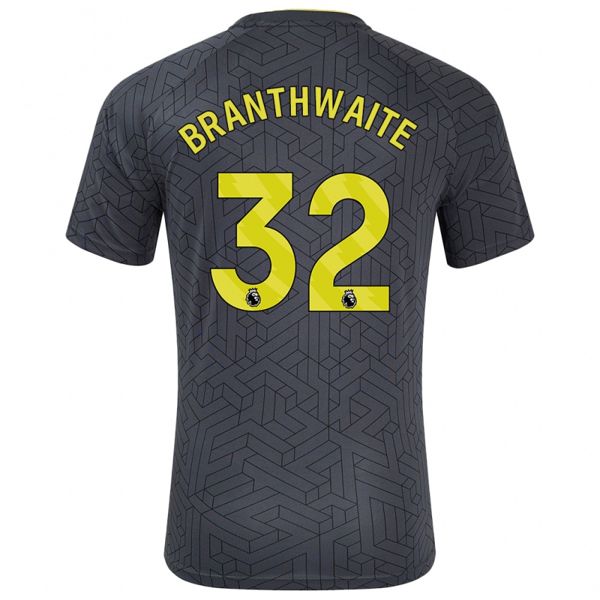 Niño Camiseta Jarrad Branthwaite #32 Negro Amarillo 2ª Equipación 2024/25 La Camisa Perú