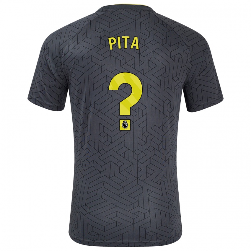 Niño Camiseta Shea Pita #0 Negro Amarillo 2ª Equipación 2024/25 La Camisa Perú