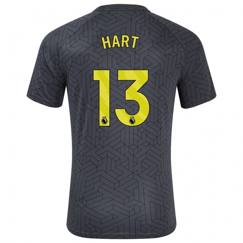 Niño Camiseta Libby Hart #13 Negro Amarillo 2ª Equipación 2024/25 La Camisa Perú