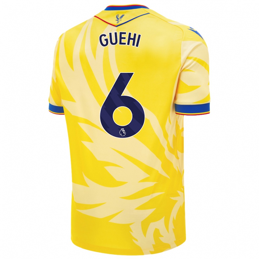 Niño Camiseta Marc Guéhi #6 Amarillo 2ª Equipación 2024/25 La Camisa Perú