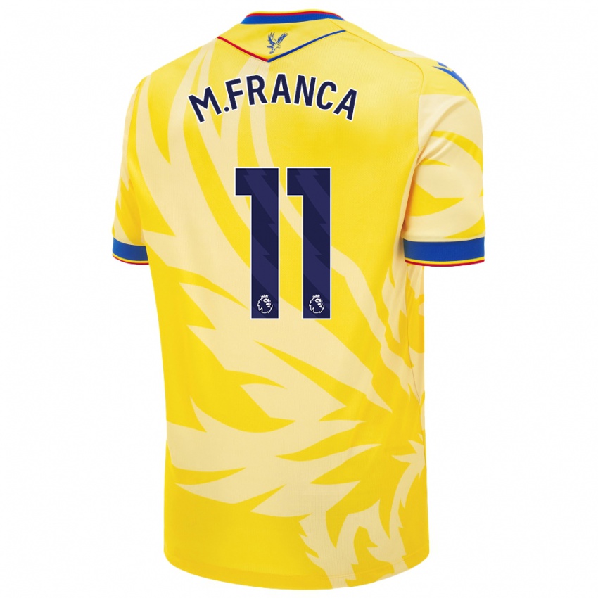 Niño Camiseta Matheus França #11 Amarillo 2ª Equipación 2024/25 La Camisa Perú