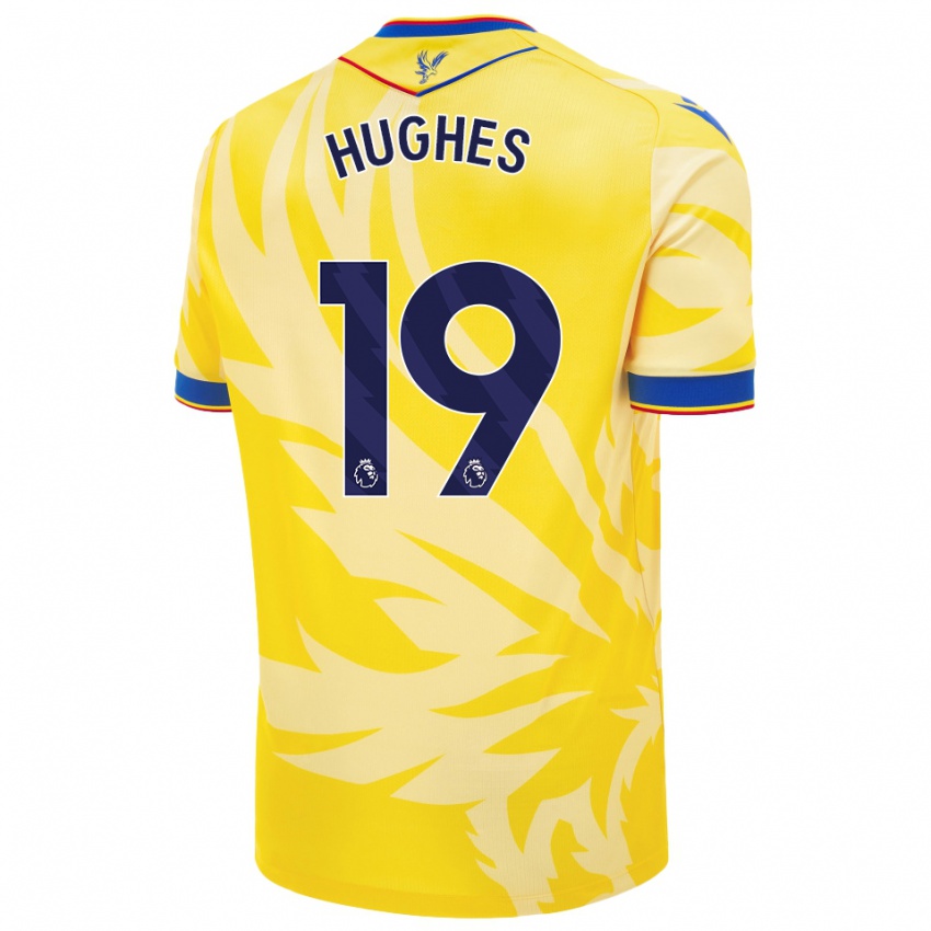 Niño Camiseta Will Hughes #19 Amarillo 2ª Equipación 2024/25 La Camisa Perú