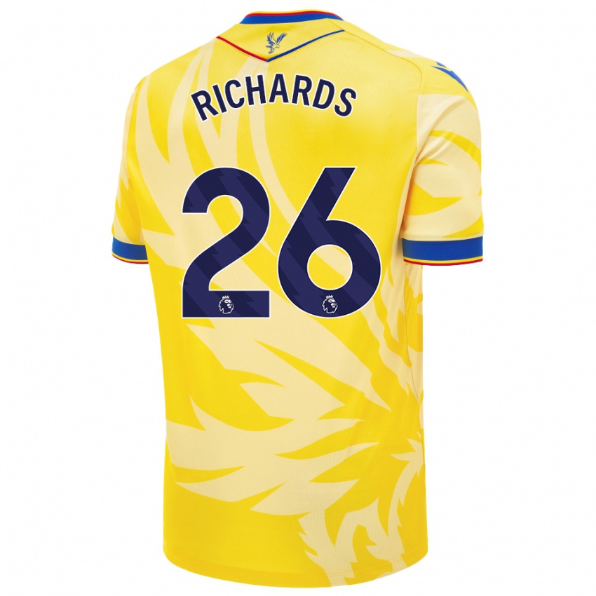 Niño Camiseta Chris Richards #26 Amarillo 2ª Equipación 2024/25 La Camisa Perú